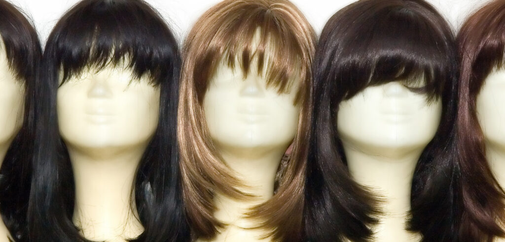 Wig set with rollers as part of an accredited wig styling course