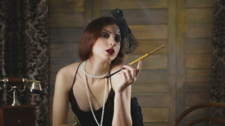 Flapper Girl smoking