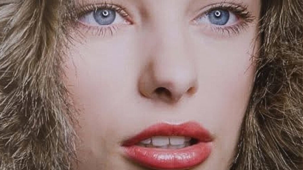 Model with red lipstick