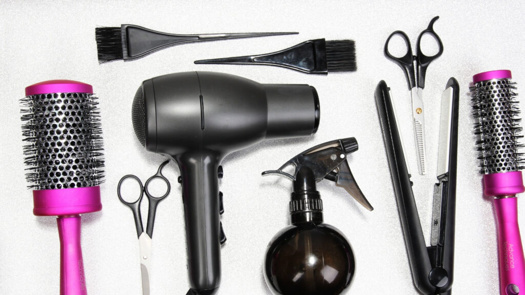 hairdressing tools.