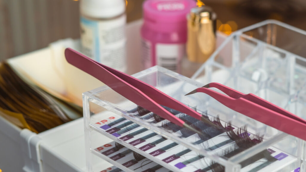 products for semi permanent lashes